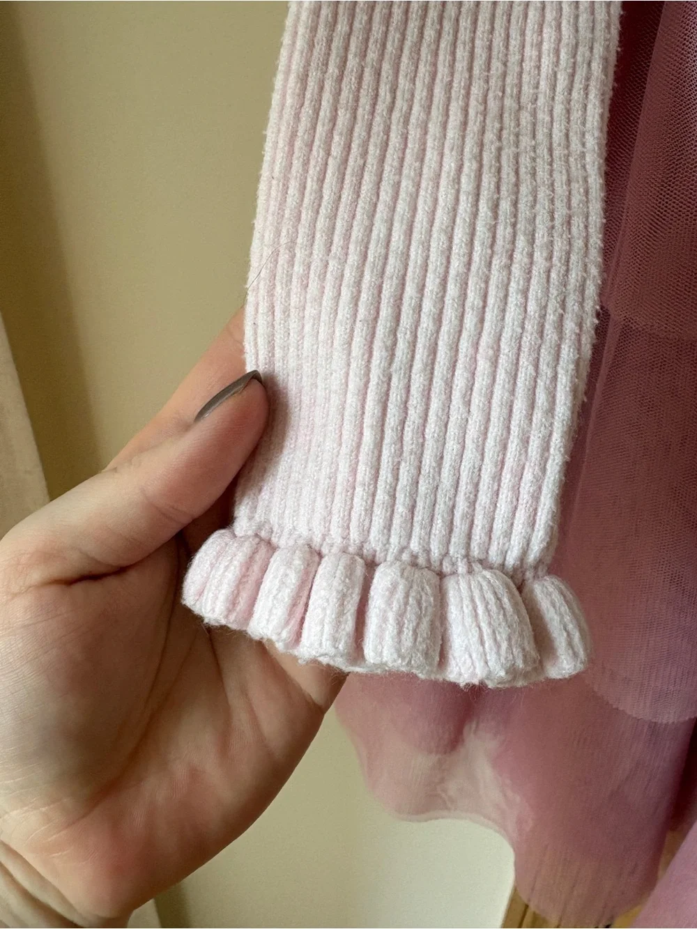 🤍Gymboree 🤍Girls' Pink Tiered Tulle Knit Dress, size 10